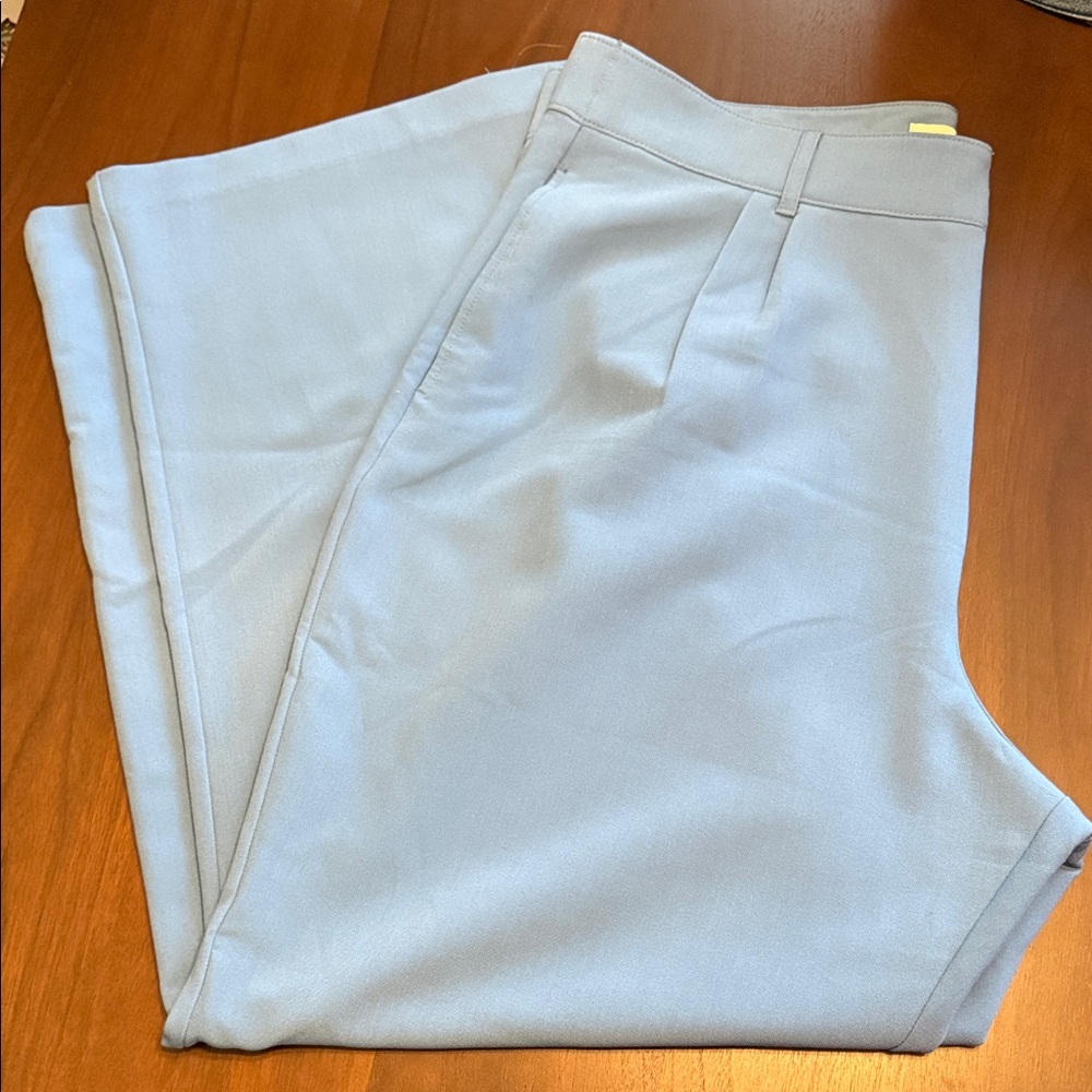 Abercrombie & Fitch Light Blue Tailored Trousers
